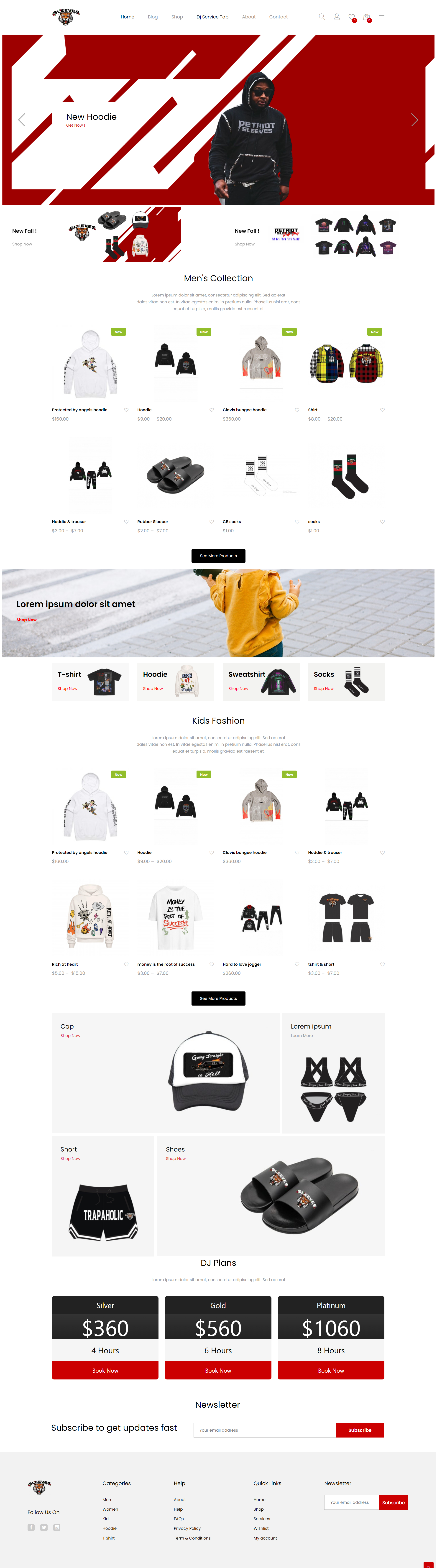 Clothing brand fashion shop wordpress ecommerce website