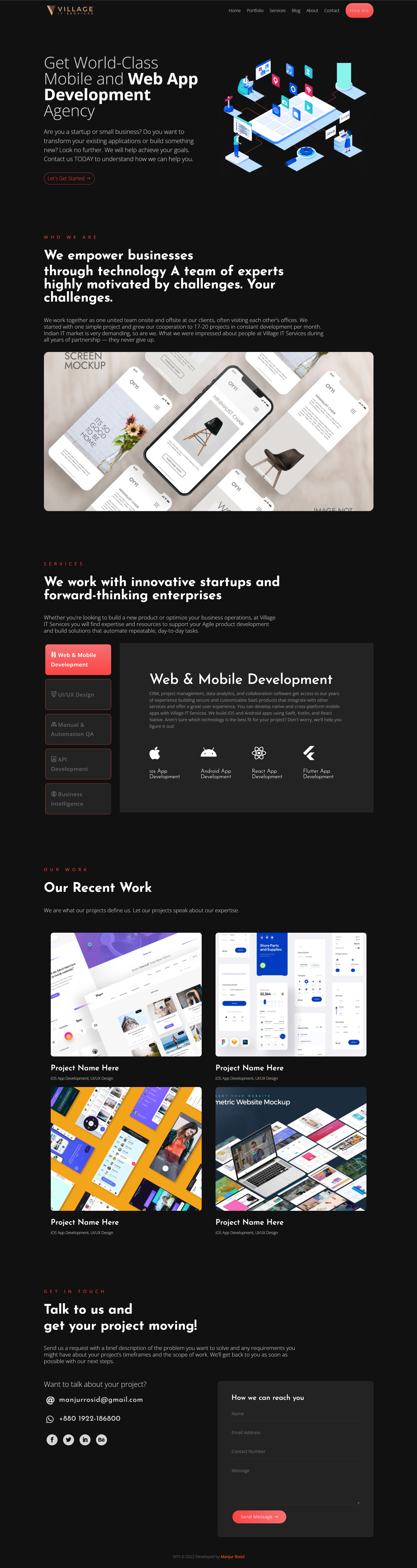 Corporate web agency landing page design with Divi